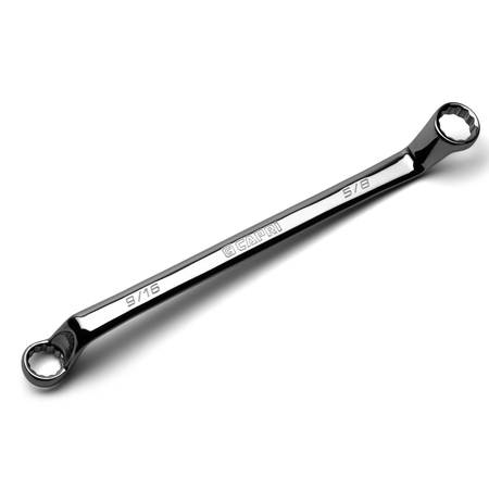 CAPRI TOOLS 9/16 x 5/8 in. 75-Degree Deep Offset Double Box End Wrench CP11950-91658